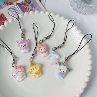 SANRIO เคสโทรศัพท์มือถือ ลาย My Melody Cinnamoroll น่ารัก พร้อมสายคล้อง สําหรับ iPhone