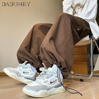 DaDuHey🔥 2023 Trendy Fashion All-match Loose Wide-Leg Casual Pants Mens American Retro Multi-Pocket Cargo Pants