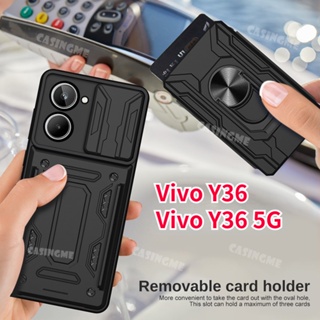 เคสโทรศัพท์มือถือ กันกระแทก พร้อมแหวนแม่เหล็ก สําหรับ Vivo Y36 5G 4G 2023 Y36 Y 36 36Y VivoY36 4G 5G 2023