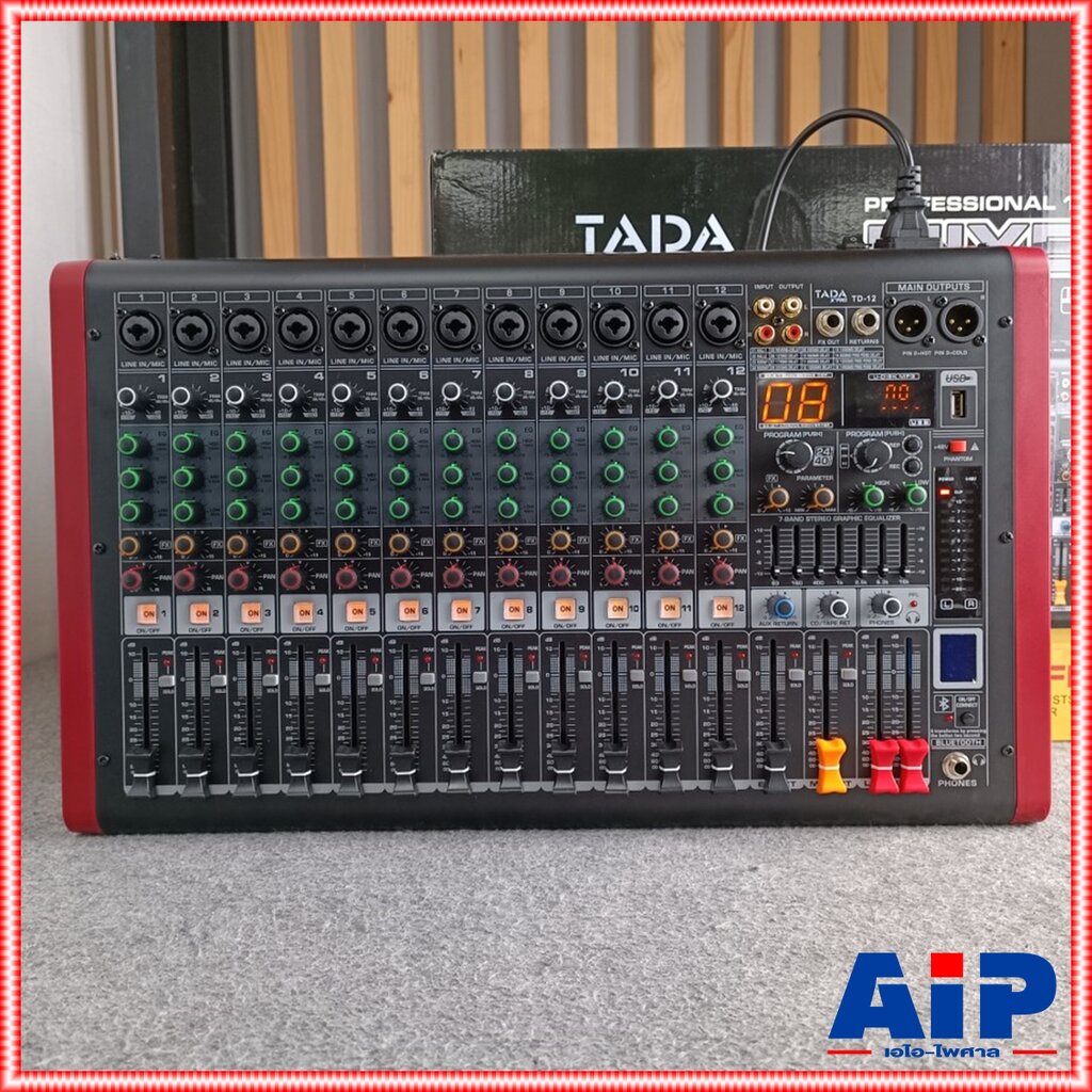 tada-td-12-mixer-tada-td-12-มิกซ์เซอร์-ธาดา-รุ่นtd12-มิกซ์เซอร์อนาล็อกมิกเซอร์-tada-มิกเซอร์-mixer-td-12-เอไอ-ไพศาล