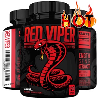 Red Viper - บูสเตอร์ทดสอบความแข็งแรง ธรรมชาติ สําหรับผู้ชาย - 60 120 แคปซูล