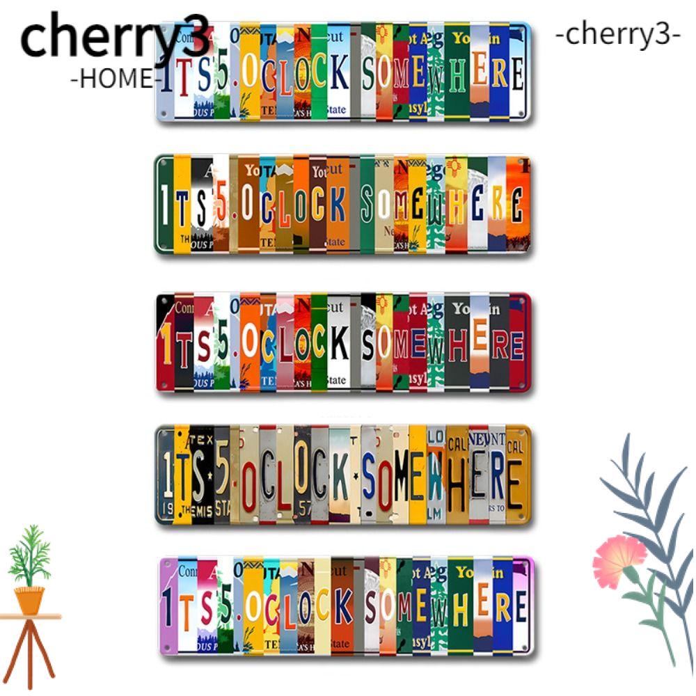 cherry3-ป้ายโลหะ-น้ําหนักเบา-ไม่เป็นสนิม-ไม่ซีดจาง-ทนทาน-สําหรับตกแต่งบาร์-กลางแจ้ง