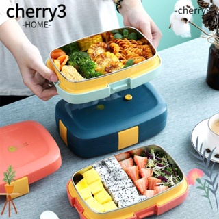 Cherry3 กล่องอาหารกลางวัน แบบพกพา กันรั่ว สําหรับนักเรียน สํานักงาน คนงาน