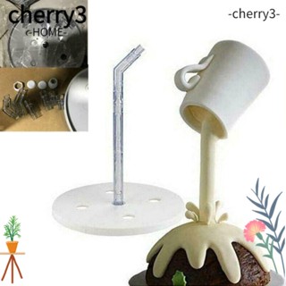 Cherry3 ชุดขาตั้งเค้ก พลาสติก กันแรงโน้มถ่วง ถอดออกได้ สําหรับตกแต่งเค้ก