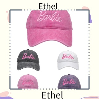 Ethel1 หมวกเบสบอลลําลอง ปักลายตัวอักษร ปรับได้ แฟชั่น สําหรับตุ๊กตาบาร์บี้