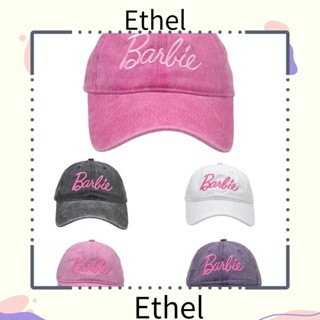 Ethel1 หมวกเบสบอลลําลอง ปักลายตัวอักษร ปรับได้ แฟชั่น สําหรับตุ๊กตาบาร์บี้