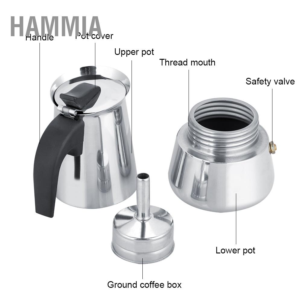 hammia-หม้อต้มกาแฟสแตนเลสแบบพกพา-moka-espresso-maker-mocha-pot