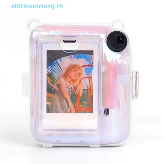 Alittlese เคสกล้อง แบบใส พกพา พร้อมสายคล้องไหล่ สําหรับ Fujifilm Instax Mini 12 1 ชิ้น