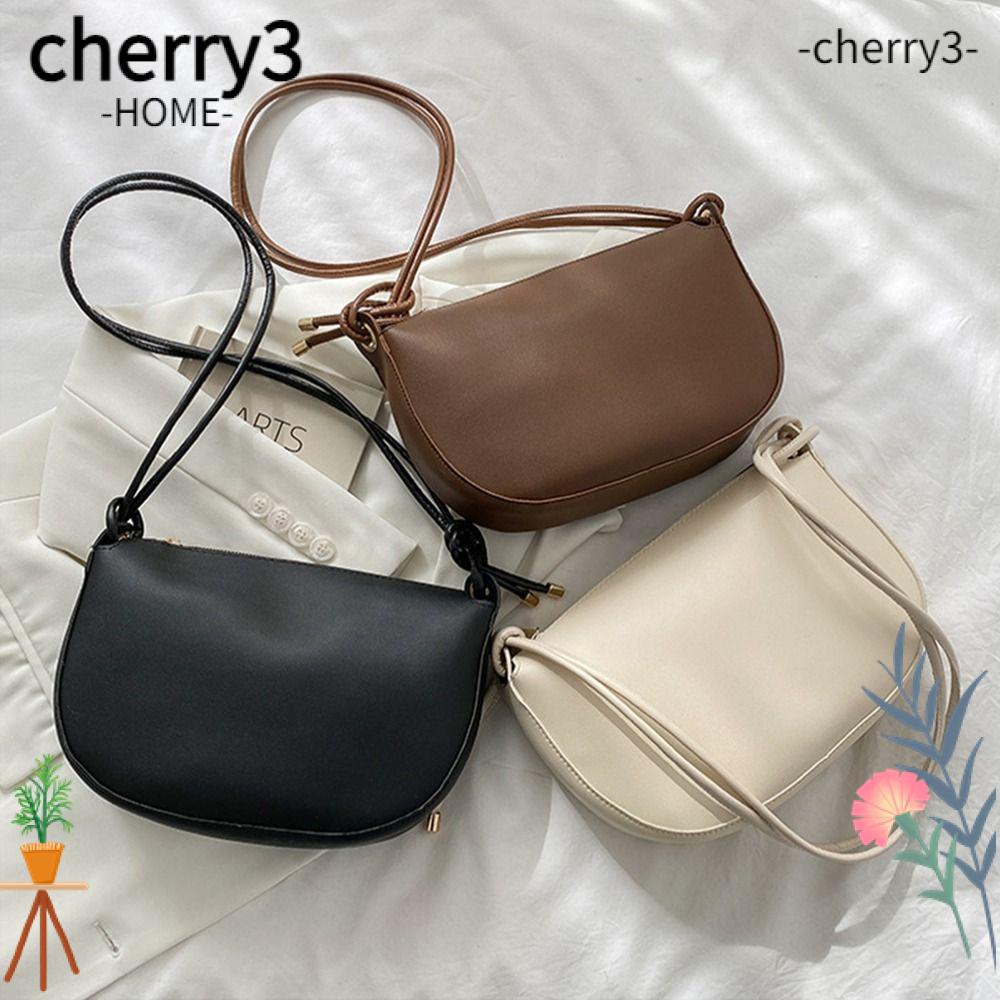 cherry3-กระเป๋าสะพายไหล่-กระเป๋าถือ-หนัง-pu-ความจุขนาดใหญ่-สีพื้น-สําหรับสตรี