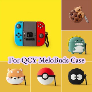 【จัดส่งรวดเร็ว】เคสหูฟัง แบบนิ่ม ลายการ์ตูน สําหรับ QCY MeloBuds