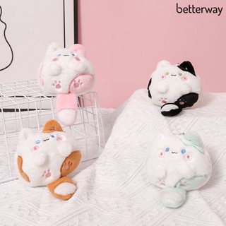 Btr-จี้ตุ๊กตาแมวอ้วนน่ารัก ตุ๊กตาอนิเมะ ตุ๊กตาลูกแมว ผ้ากํามะหยี่ขนนิ่ม สําหรับตกแต่งกระเป๋าเป้สะพายหลัง ของขวัญเด็กผู้หญิง