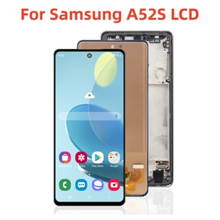 อะไหล่หน้าจอสัมผัส LCD TFT A52S พร้อมกรอบ สําหรับ Samsung Galaxy A52S 5G A528 SM-A528 P0LJ