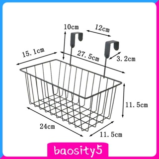 [Baosity5] ตะกร้าเหล็ก แบบแขวน อเนกประสงค์ สําหรับหอพัก ห้องครัว