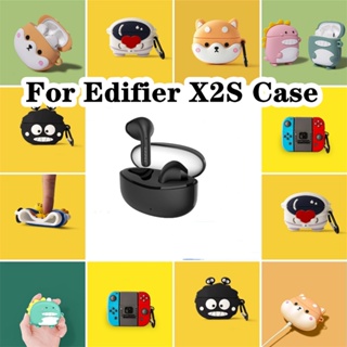 【Case Home】เคสหูฟัง แบบนิ่ม ลายการ์ตูนมังกร สําหรับ Edifier X2S Edifier X2S