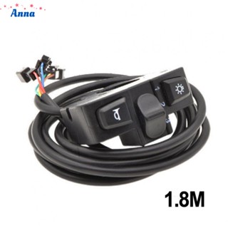 【Anna】3 In 1 ebike Motorcycle 7/8 Handlebar Horn Turn Signal Head Light Beam Switch