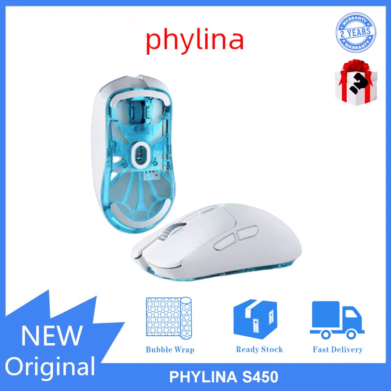 Phylina S450 เมาส์เกมมิ่งไร้สาย โหมดคู่ น้ําหนักเบา | Shopee Thailand