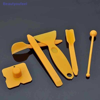 [Beautyoufeel] ชุดเครื่องมือไม้พาย สําหรับซ่อมแซมขอบกระเบื้อง 6 ชิ้น