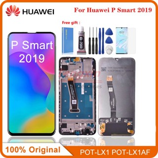 อะไหล่หน้าจอสัมผัสดิจิทัล LCD 6.21 นิ้ว แบบเปลี่ยน สําหรับ Huawei P smart 2019 Huawei P smart 2019 LCD POT-LX1