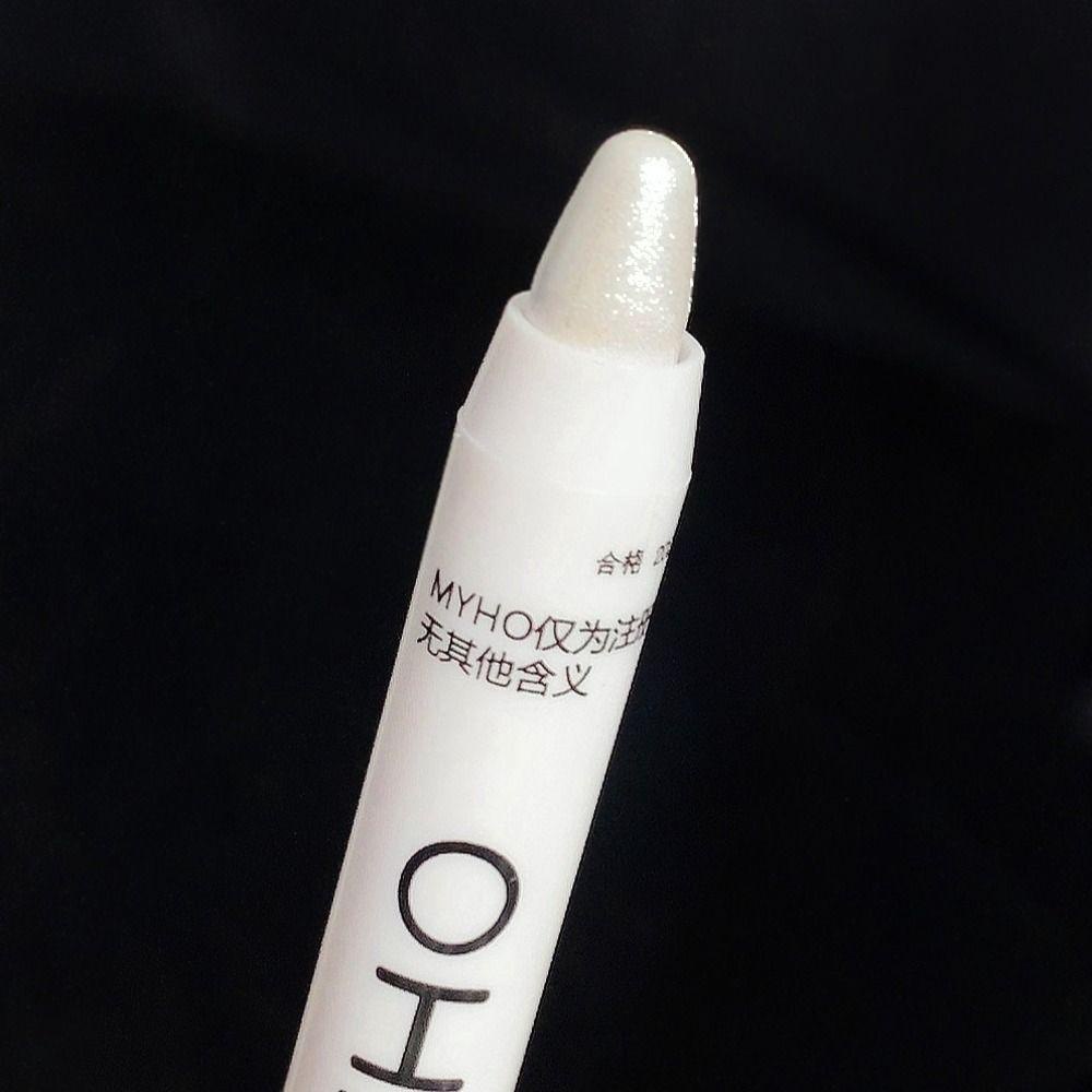 aroma-ดินสอเขียนขอบตา-อายไลเนอร์-เนื้อแมตต์-ประกายมุก-สีขาว-เครื่องสําอางแต่งหน้า-สําหรับผู้หญิง