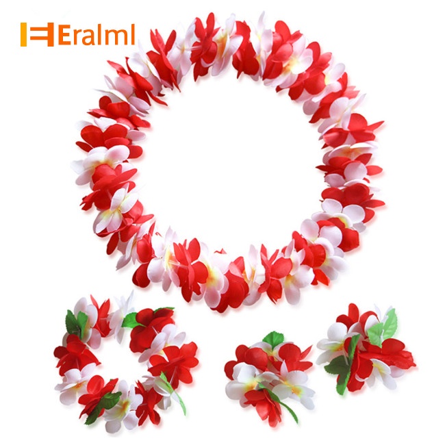 eralml-4-ชิ้น-เซต-ฤดูร้อน-ฮาวาย-ดอกไม้-พวงมาลัย-ปาร์ตี้-ประดิษฐ์-ตกแต่งภาพ-พร็อพ
