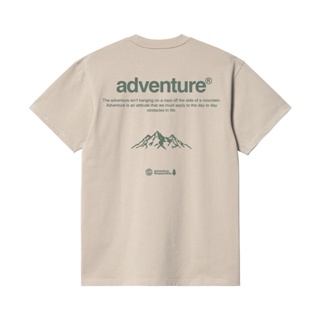 เสื้อยืดผ้าฝ้ายพิมพ์ลายLivefolk - Adventure Mocha T-Shirt