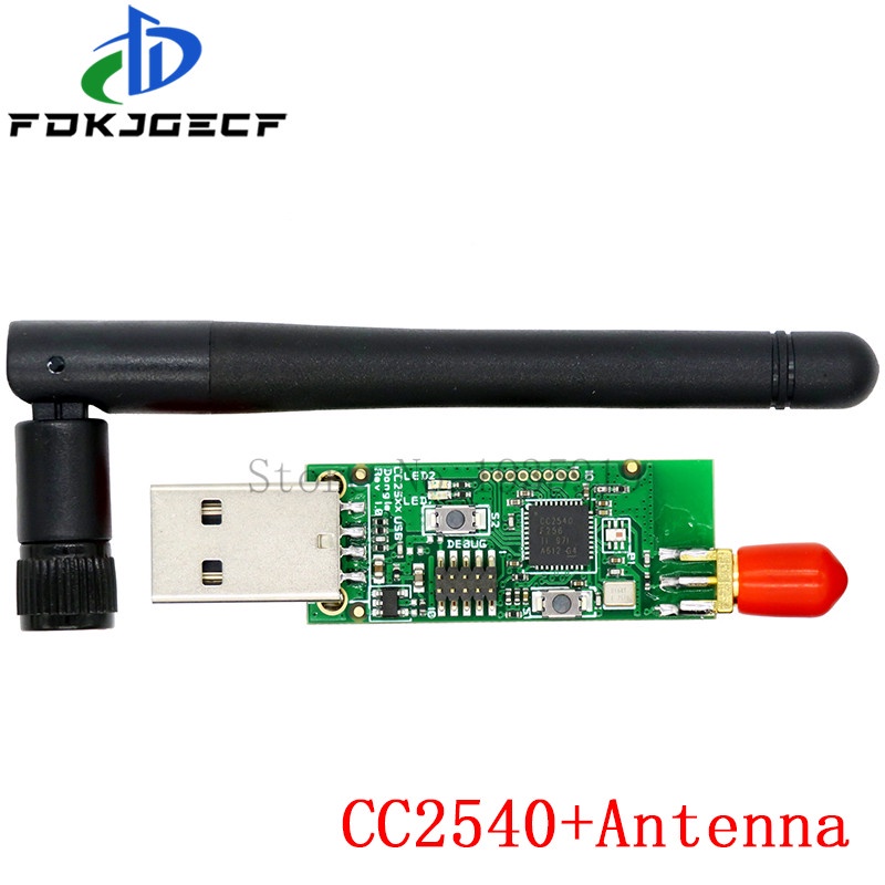 Zigbee CC2531 CC2540 บอร์ดโมดูลวิเคราะห์โปรโตคอล USB พร้อมเสาอากาศ ...