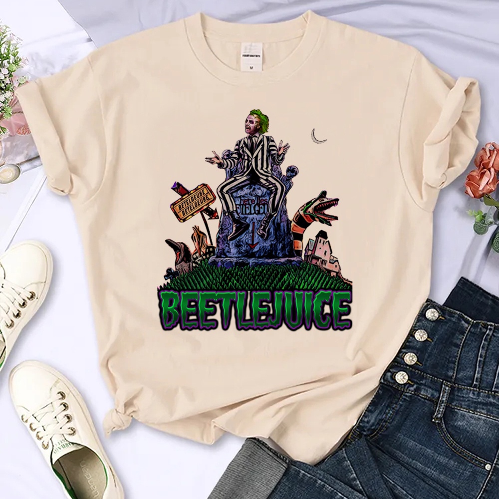 เสื้อยืด-พิมพ์ลายการ์ตูนอนิเมะ-beetlejuice-y2k-2000s-สําหรับผู้หญิง