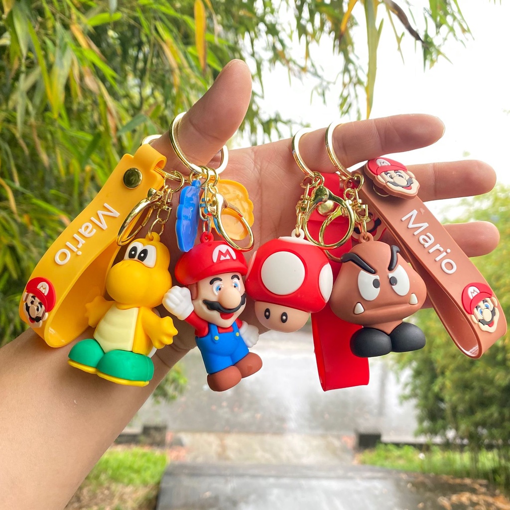 พวงกุญแจฟิกเกอร์-pvc-รูป-super-mario-bros-luigi-koopa-troopa-toad-goomba-super-mario