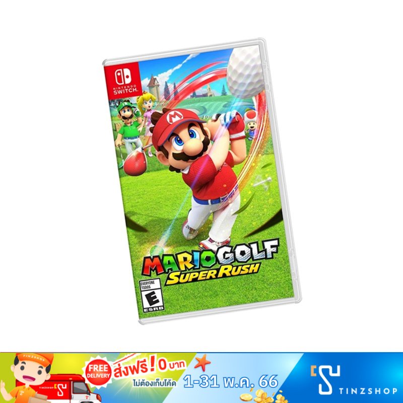รูปภาพสินค้าแรกของNintendo Switch Game Mario Golf Super Rush Zone Asia English เกมนินเทนโด้ เกมมาริโอ้ กอล์ฟ
