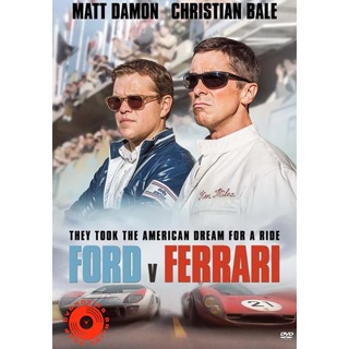 DVD Ford v Ferrari ใหญ่ชนยักษ์ ซิ่งทะลุไมล์ (2019) (เสียง ไทยมาสเตอร์/อังกฤษ ซับ ไทย/อังกฤษ) DVD