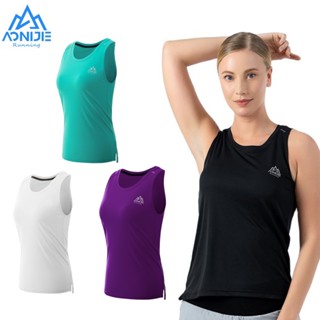 Aonijie FW5129 เสื้อกล้าม แขนกุด ระบายอากาศ แห้งเร็ว ฤดูร้อน สําหรับผู้หญิง