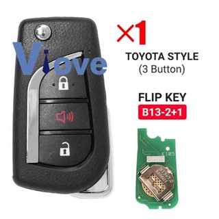 Keydiy B13-2+1 KD รีโมตกุญแจรถยนต์ 3 ปุ่ม สําหรับโปรแกรมเมอร์ Toyota Style KD900 KD-X2 KD MINI URG200