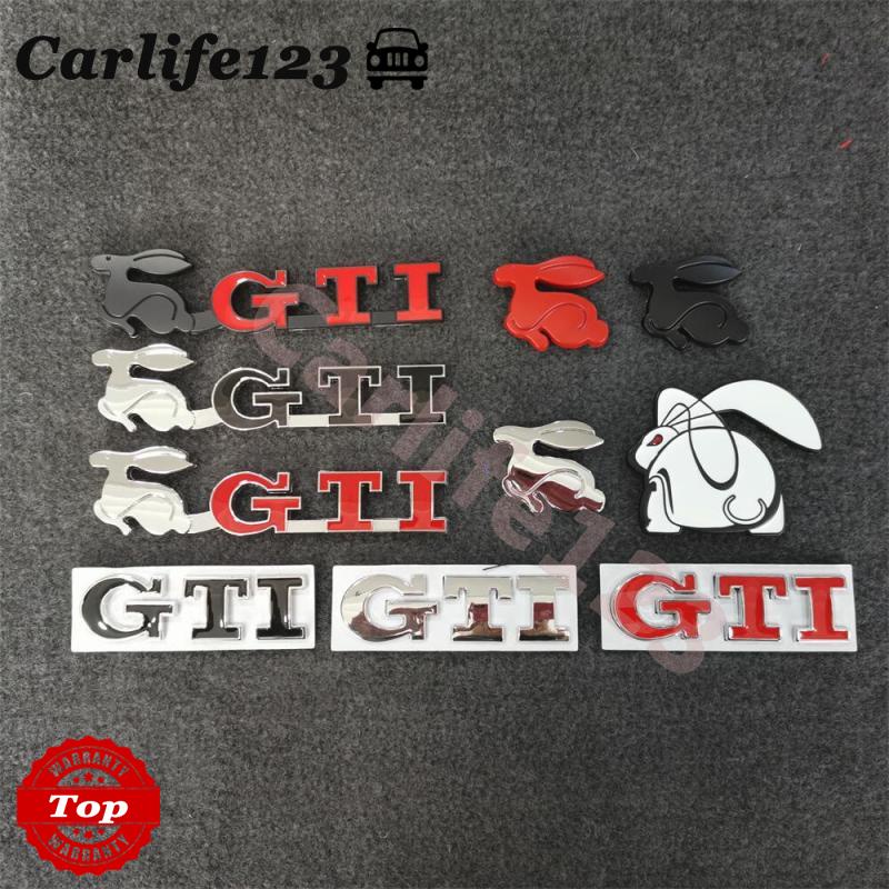 gti-สติกเกอร์โลหะ-รูปกระต่าย-สําหรับติดตกแต่งรถยนต์