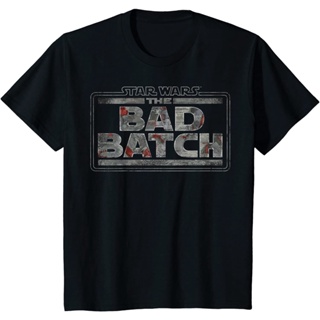 เสื้อยืดคอกลม ผ้าฝ้าย พิมพ์ลายโลโก้ The Bad Batch สไตล์เรโทร สําหรับผู้ชาย 466370