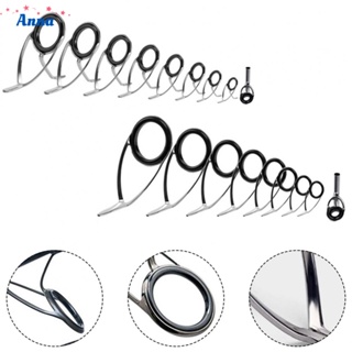 【Anna】Fishing Rod Repair and Building Stainless Steel Kit Set with Ceramic Guide Rings