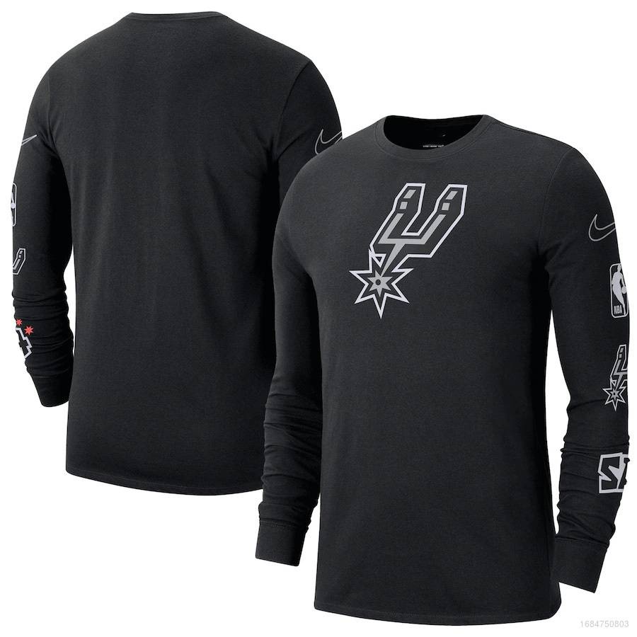 ใหม่ เสื้อกีฬาบาสเก็ตบอล แขนยาว ลาย Nba San Antonio Spurs Jersey พลัสไซ 
