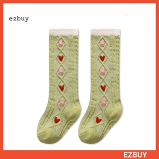 [EY] ถุงเท้าผ้าฝ้าย พิมพ์ลายดอกไม้ ระบายอากาศ สวมใส่สบาย ให้ความอบอุ่น สําหรับเด็กผู้ชาย และเด็กผู้หญิง 1 คู่