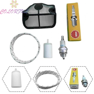 【COLORFUL】Air Filter 136 141 41 Accessories BPMR7A Spark Plug For HUSQVARNA 36 Kit