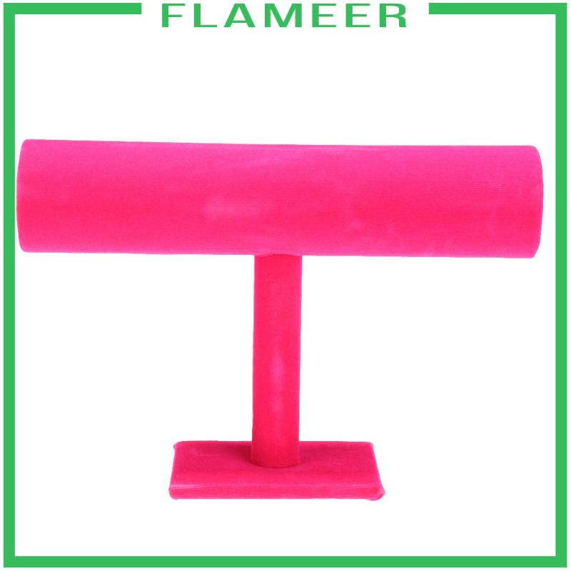 flameer-ชั้นวางเครื่องประดับ-กําไลข้อมือ-แบบแข็ง-สีชมพู