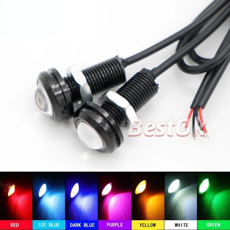 ไฟตัดหมอก-led-drl-12v-18-มม-สีเหลืองอําพัน-สีฟ้า-สีขาว-สีแดง-สําหรับรถยนต์-รถจักรยานยนต์