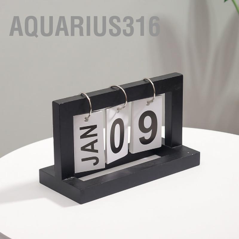 aquarius316-ปฏิทินโต๊ะไม้พลิกหน้าเปลี่ยนปฏิทินปฏิทินบ้านนำกลับมาใช้ใหม่ได้