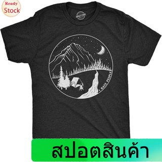 2023เสื้อยืดผู้ชายและผู้หญิง Mens I Hate People Camping T Shirt Funny Sarcastic Happy Camper Gift Hiking Mens Womens T