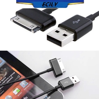 Ecily สายชาร์จซิงค์ข้อมูล USB ยาว 1 เมตร สําหรับแท็บเล็ต Samsung galaxy Tab 2 7 8.9 10.1 P1000 P3100 P3110 P5100 P6200