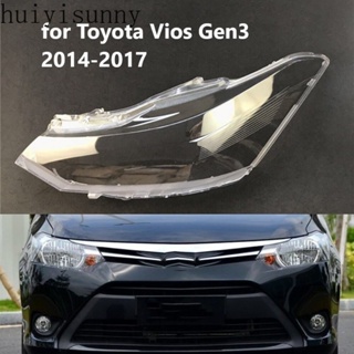 Hys ฝาครอบเลนส์ไฟหน้า แบบเปลี่ยน สําหรับ Toyota Vios Gen3 2014 2015 2016 2017