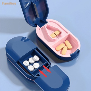 Families&gt; กล่องตัดยา แท็บเล็ต ยา แบบพกพา