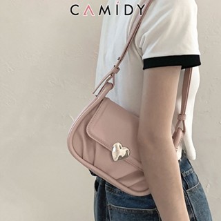 Camidy กระเป๋ารักแร้เนื้อฝรั่งเศสเฉพาะผู้หญิงแฟชั่นใหม่จีบกระเป๋าสี่เหลี่ยมเล็ก ๆ กระเป๋าสะพายไหล่ที่ตรงกันทั้งหมด