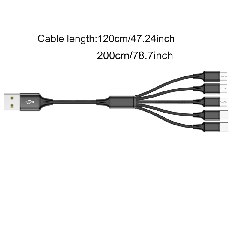 toyou-สายชาร์จ-usb-เป็น-micro-typec-1-เป็น-5-สําหรับโทรศัพท์มือถือ-แท็บเล็ต