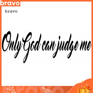 [Br] Only GOD CAN JUDGE ME สติกเกอร์สะท้อนแสง พิมพ์ลายตัวอักษร สําหรับตกแต่งยานพาหนะ รถจักรยานยนต์