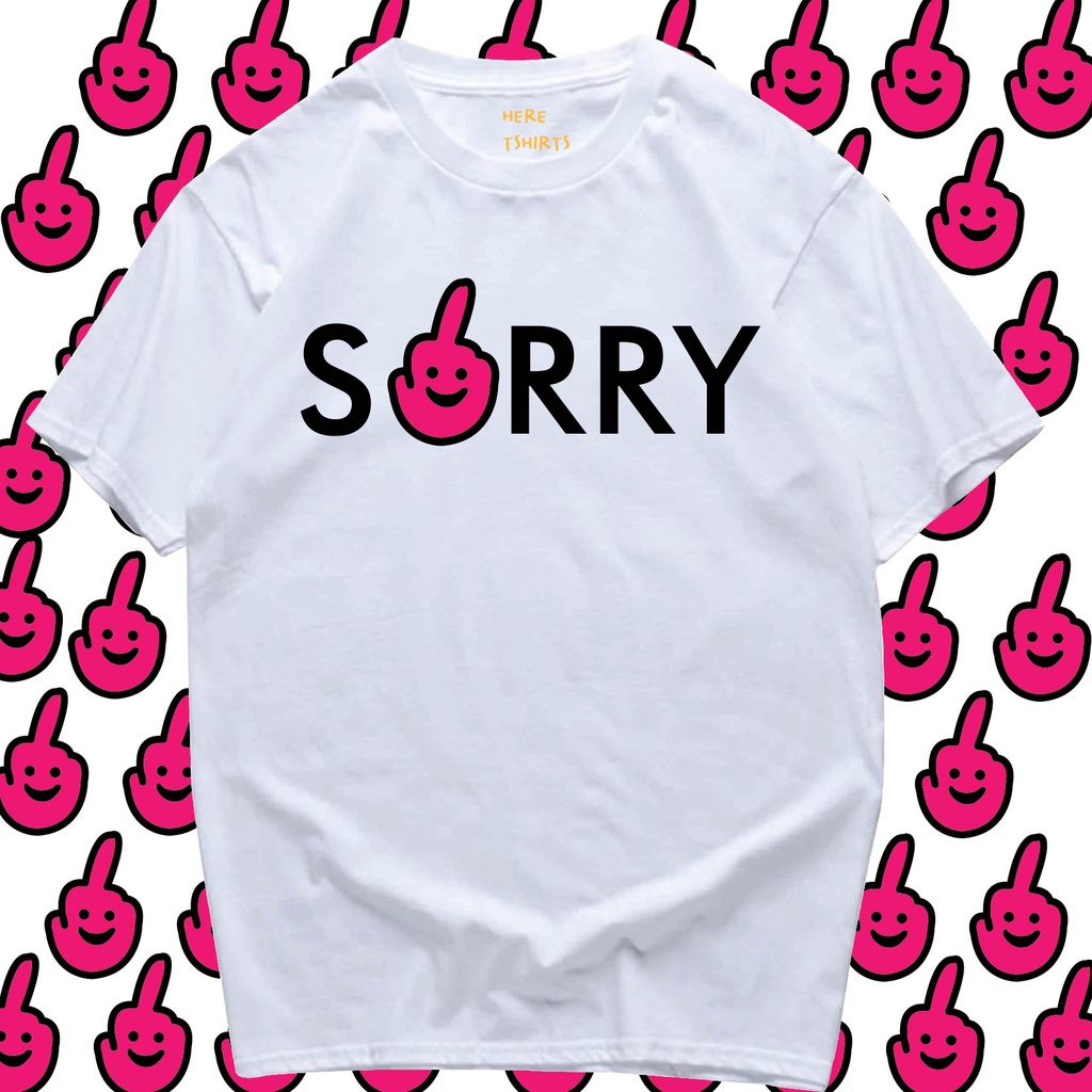 พร้อมส่ง-พร้อมส่ง-เสื้อ-sorry-cotton-100-มีทั้งทรงปกติและ-t-shirt