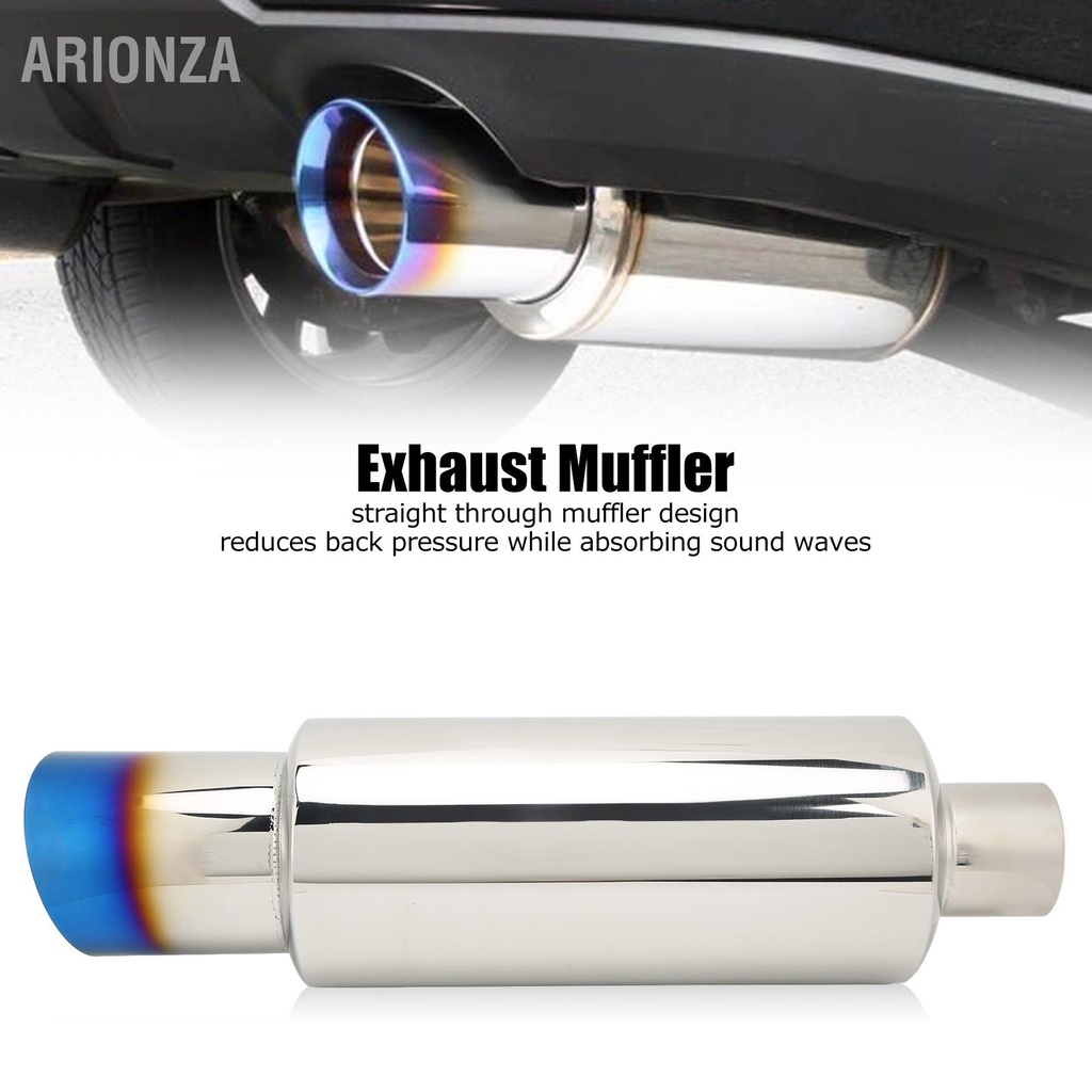 arionza-ท่อไอเสียรถยนต์ท่อไอเสียสแตนเลส-silencer-2in-inlet-3in-outlet-universal-สำหรับรถยนต์